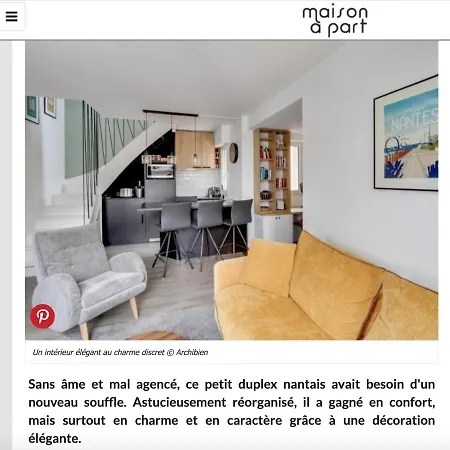 Apartamento Sublime Duplex Cathedrale Nantes